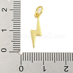 Colgantes de esmalte de latón chapado en rack&nbsp;KK-U021-16A-G