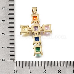 Pendentifs en laiton pavé de zirconiums cubiques de Pâques&nbsp;CU-E002-01B-G04