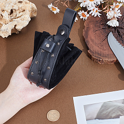 Mittelalterliche Hüftgürteltaschen aus PU-Leder mit Legierungsnieten&nbsp;AJEW-WH0678-30B