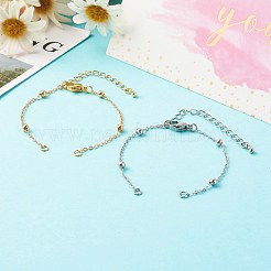 Braccialetti a catena satellitare in ottone fatti a mano che fanno accessori&nbsp;AJEW-JB01025