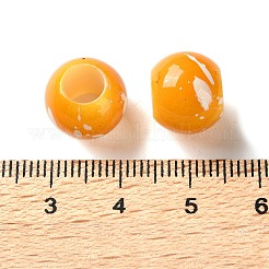 Sprühlackierte europäische Perlen aus ABS-Kunststoff&nbsp;KY-G033-01B-02