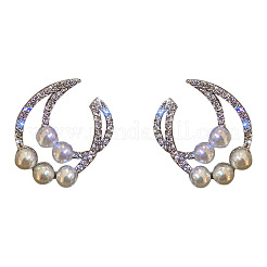 Mond-Legierung Kristall Strass Ohrstecker&nbsp;FS-WG6950B-01