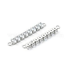 Verbindungsanhänger mit durchsichtigem Zirkonia-Pavé aus Messing&nbsp;XGRQ3P157-642P