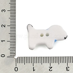 Boutons en céramique pour chien&nbsp;BUTT-I018-01B-01