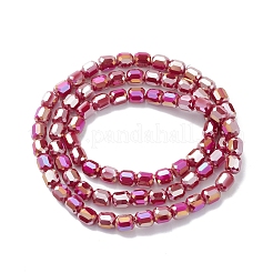 Chapelets de perles en verre électroplaqué&nbsp;EGLA-K015-08C