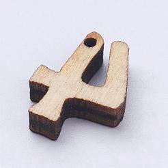 Ungefärbte Holzanhänger&nbsp;WOOD-L003-17