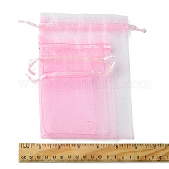 30 Stück 4 Stile rechteckige Organzabeutel Schmuckaufbewahrungsbeutel Hochzeitsgeschenk Party Mesh Kordelzug Geschenk&nbsp;OP-FS0001-01B