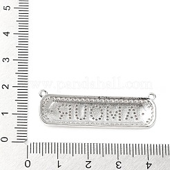 Placage en rack pendentifs en zircone cubique pavés de laiton&nbsp;KK-M282-34P