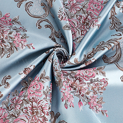1 m Polyesterstoff mit Blumenmuster&nbsp;AJEW-GA0008-38