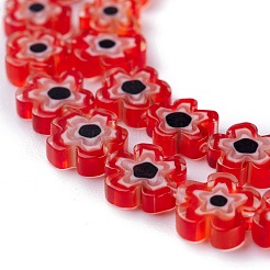 30 pz perline di vetro millefiori fatte a mano&nbsp;LAMP-FS0001-01A