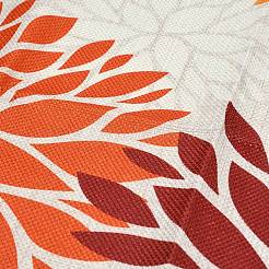 Napperon en lin à motif floral automnal&nbsp;AJEW-Z051-02C