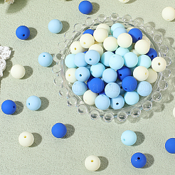 Perles acryliques en silicone imitées de style caoutchouté&nbsp;MACR-PA0001-06B-02