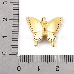 Ottone micro spianare pendenti zirconi&nbsp;KK-K371-46G-03