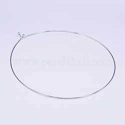 304 Stainless Steel Choker Necklaces, Rigid Necklaces, Stainless Steel Color, 5.12 inch(13cm)