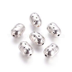CCB Plastic Beads, Oval, Antique Silver, 27x18.5mm, Hole: 3.5mm