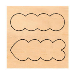 Holzstanzen stirbt, Mit stahl, für DIY Scrapbooking / Fotoalbum, Dekorative Prägepapierkarte aus Papier, Geometrisches Muster, 10x10x2.4 cm
