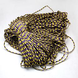 7つのインナーコアポリエステル＆スパンデックスコードロープ  ロープブレスレット作りに  暗紫色  4mm  約109.36ヤード（100m）/バンドル  420~500グラム/バンドル