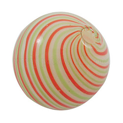 Handmade Blown Glass Globe Beads, Round, Colorful, 50mm, Hole: 2mm
