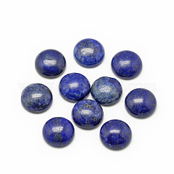 Naturales lapis lazuli cabochons, teñido, medio redondo / cúpula, 10x4~5mm