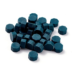 Sealing Wax Particles, for Retro Seal Stamp, Octagon, Prussian Blue, 0.85x0.85x0.5cm about 1550pcs/500g