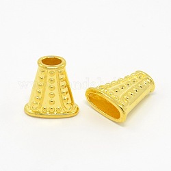 Alloy Bead Cones, For Tassels Pendant, Cadmium Free & Lead Free, Golden, 18x16.5x7mm, Hole: 3.5~12mm