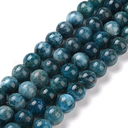 Perline apatite naturale fili, tondo, 8mm, Foro: 1 mm, circa 52pcs/filo, 15.7 pollice (40 cm)