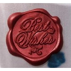 Autocollants adhésifs sceau de cire, pour sceau d'enveloppe, couleur aléatoire simple ou couleur mélangée aléatoire, 30mm