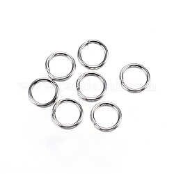 Anillos de salto de 304 acero inoxidable, anillos del salto abiertos, color acero inoxidable, 20 calibre, 5.5x0.8mm, diámetro interior: 3.9 mm