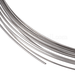 Benecreat 20 calibro 316 filo di acciaio inossidabile linea di lavorazione metallica circa 32.81 piedi di filo di acciaio inossidabile pieghevole linea immagine filo metallico per l'artigianato e la produzione di gioielli