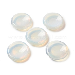 Handschmeichler aus synthetischem Opalit, Blütenform, 37.5~38x38x7~7.5 mm