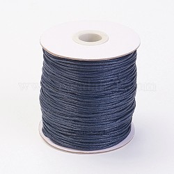 Gewachstem Baumwollfaden Schnüre, Preußischblau, 1.5 mm, ungefähr 100 Yards / Rolle (300 Fuß / Rolle)
