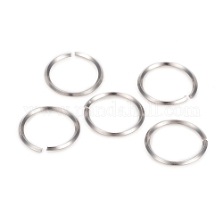 304 кольцо из нержавеющей стали, открытые кольца прыжок, цвет нержавеющей стали, 16 датчик, 14.8x1.3 мм, внутренний диаметр: 12 мм
