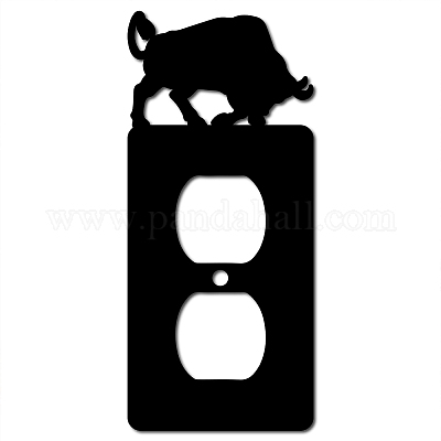 Décorations d'interrupteur en fer&nbsp;AJEW-WH0238-016-1