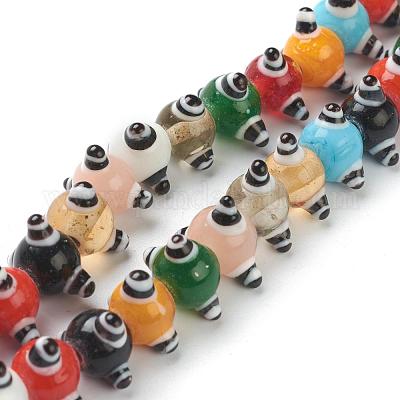 Fatti a mano perle di vetro irregolari&nbsp;LAMP-G142-07B-1
