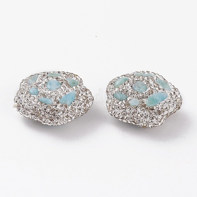 Handgemachte Fimo-Perlen Strass&nbsp;RB-C001-03A-1