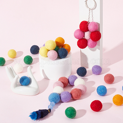 Wholesale SUNNYCLUE 48Pcs 12 Colors DIY Doll Craft Pom Pom Balls 