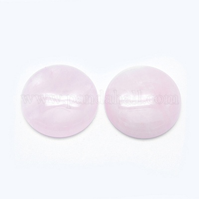 Rosa naturale cabochon di quarzo&nbsp;G-E492-F-02-1