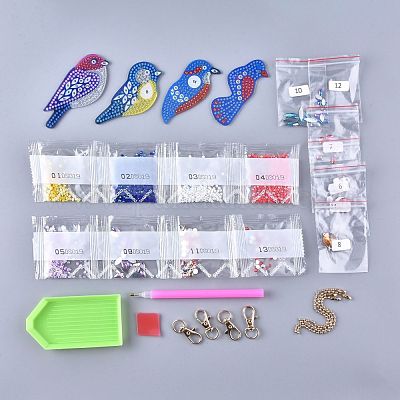 Wholesale DIY Diamond Painting Keychain Kits 