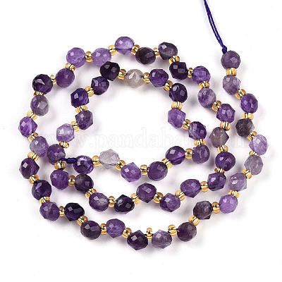 Natürlichen Amethyst Perlen Stränge&nbsp;G-T141-48-1