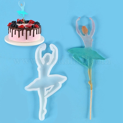 Birthday Ballerina Caucasian Edible Cake Topper Image - Walmart.com