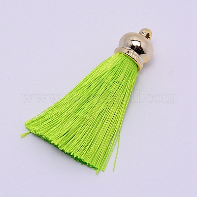 Gros pendentifs pompon de polyester&nbsp;FIND-WH0062-02J-1