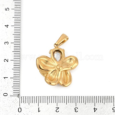 Pendentifs en strass en acier inoxydable 304&nbsp;STAS-K291-06G-01-1