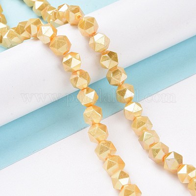 Chapelets de perles en verre nacré&nbsp;GLAA-F122-03F-1