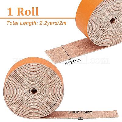 CORHAD 1 Roll Leather Roll Leather Bracelets Skin Tape for Clothes Leather  Leash Leather Straps for Crafts Craft Leather Strap Leather Blank Belt