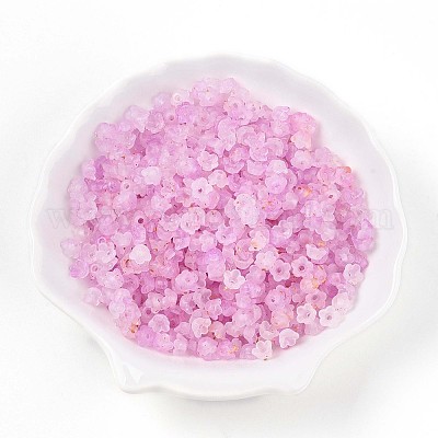 Perles en acrylique transparent mat&nbsp;OACR-N137-72D-1