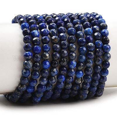 Natürlicher Lapislazuli Perlenstränge&nbsp;G-G059-4mm-1