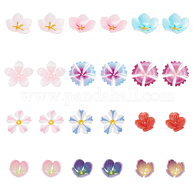 2pcs Flower Charm Keychain