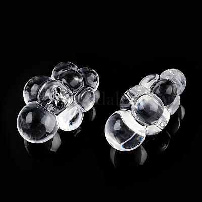 Perline acrilico trasparente&nbsp;X-TACR-T026-01-1