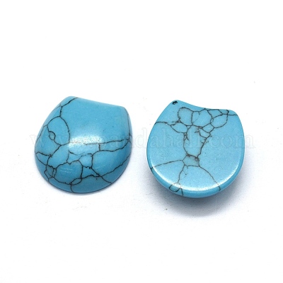 Synthetik Türkiscabochons&nbsp;G-O175-13D-1