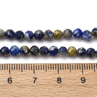 Natürlicher Lapislazuli Perlenstränge&nbsp;G-RM2025-A41-4mm-A-1